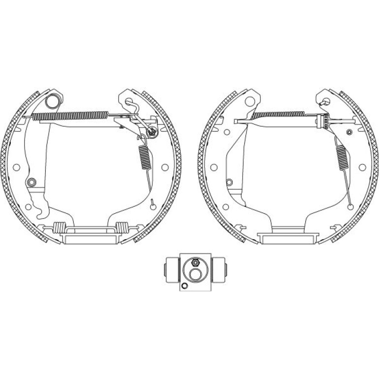 Satz Bremsbacken Opel Corsa C 1.0, 1.2, 1.4 09.00-, 1.3Cdti 06.03 84058200 Satz Bremsbacken Opel Corsa C 1.0, 1.2, 1.4 09.00-, 1.3Cdti 06.03 84058200