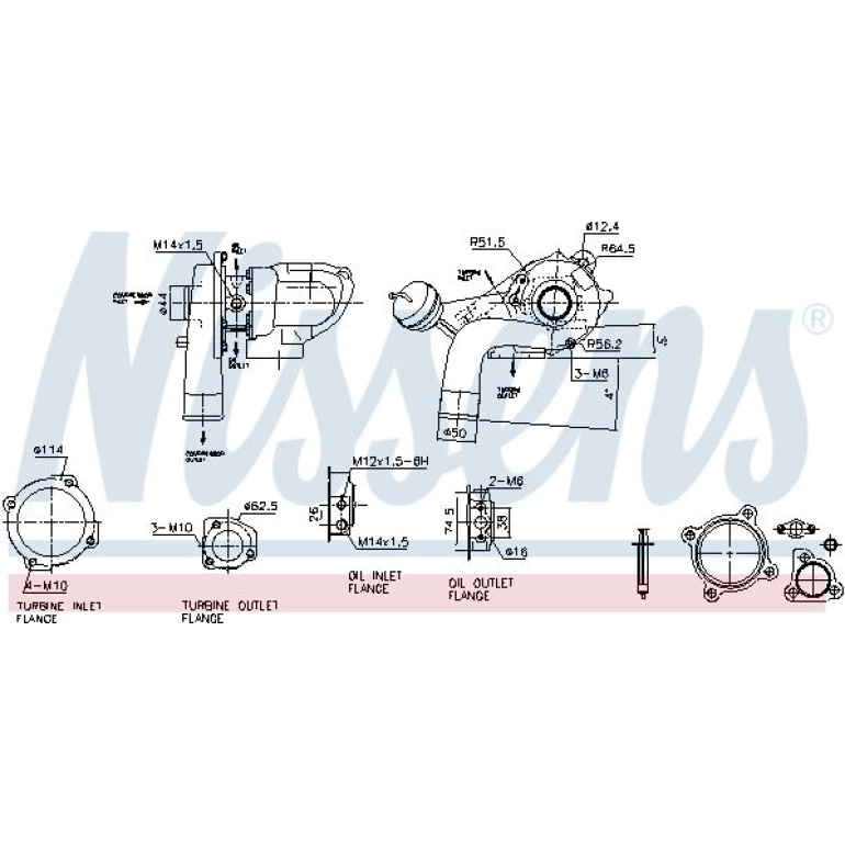 NISSENS Turbolader 93221 NISSENS Turbolader 93221