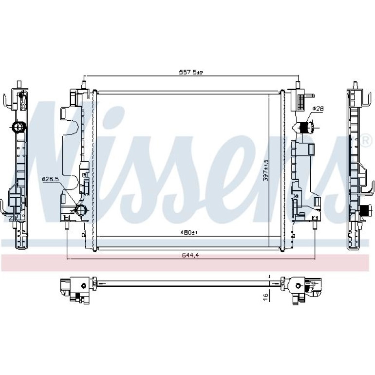Wasserkühler PKW 637659 Wasserkühler PKW 637659