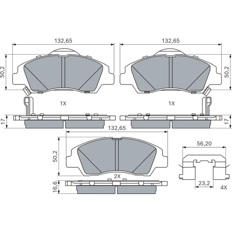Bremsbelag 0 986 494 760