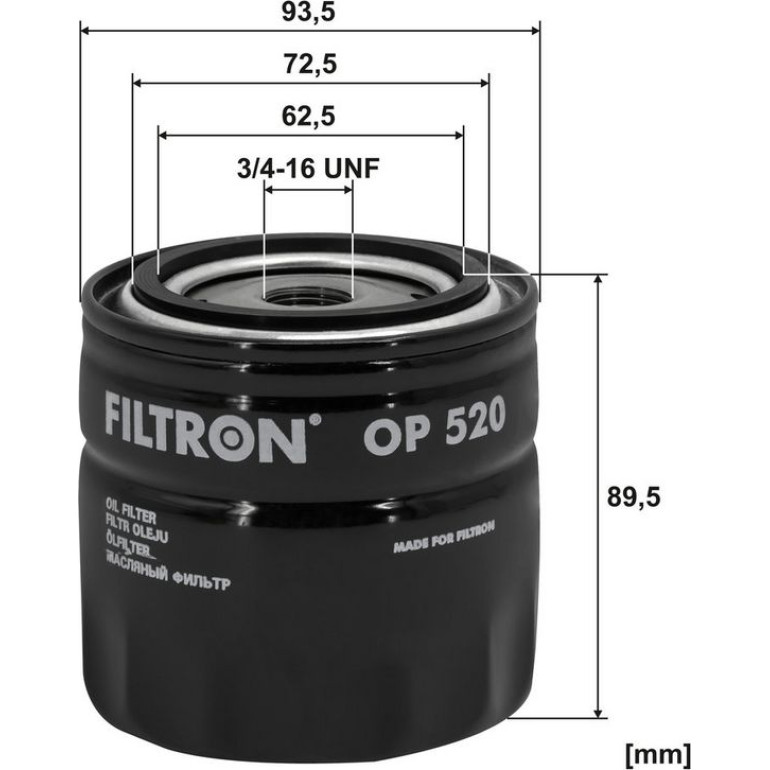 FILTRON Ölfilter OP 520 FILTRON Ölfilter OP 520