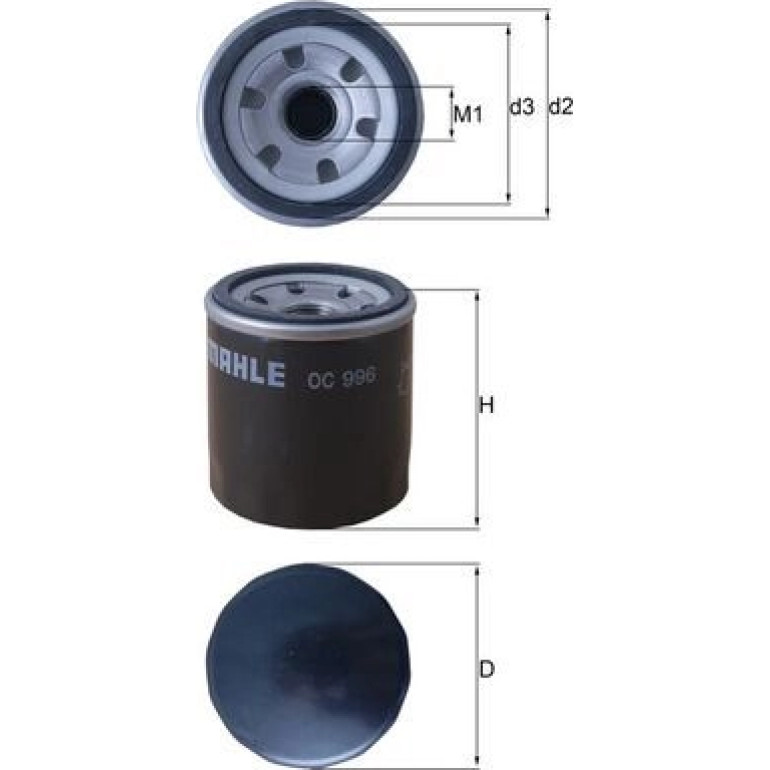 MAHLE Ölfilter OC 996 MAHLE Ölfilter OC 996