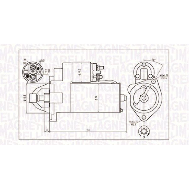 MAGNETI MARELLI Anlasser 063720624010 MAGNETI MARELLI Anlasser 063720624010