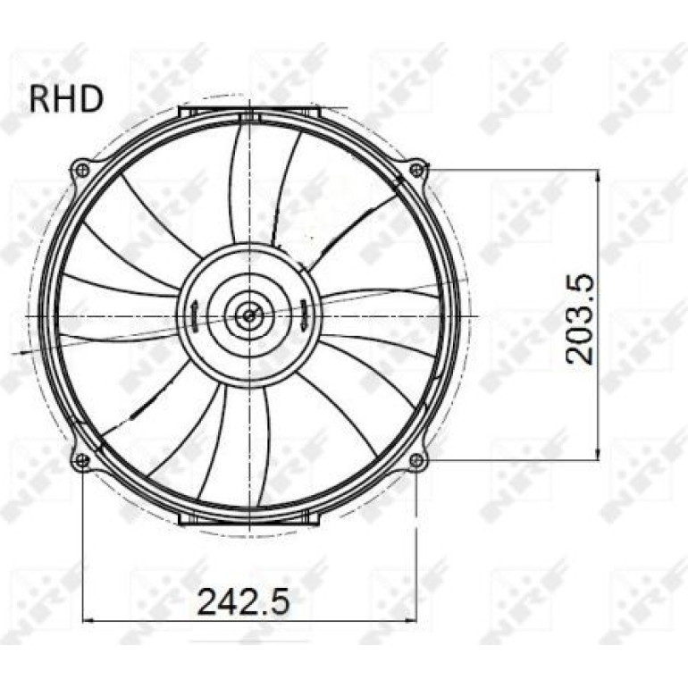 Lüfter Motorkühlung 47045 Lüfter Motorkühlung 47045