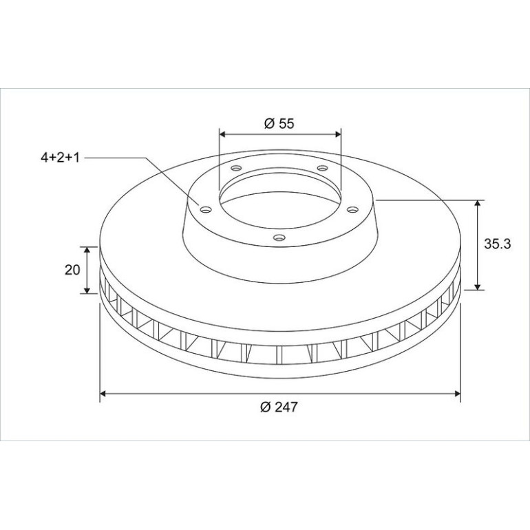 VALEO Bremsscheibe 672914