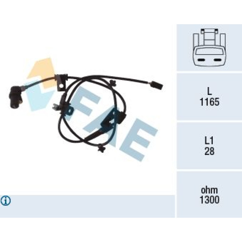FAE Sensor, Raddrehzahl 78078 FAE Sensor, Raddrehzahl 78078