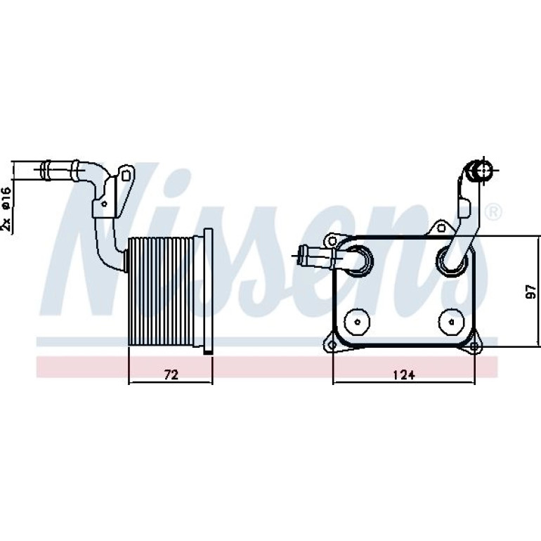 Ölkühler PKW 90744 Ölkühler PKW 90744