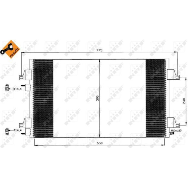 Kondensator, Klimaanlage 35447 Kondensator, Klimaanlage 35447