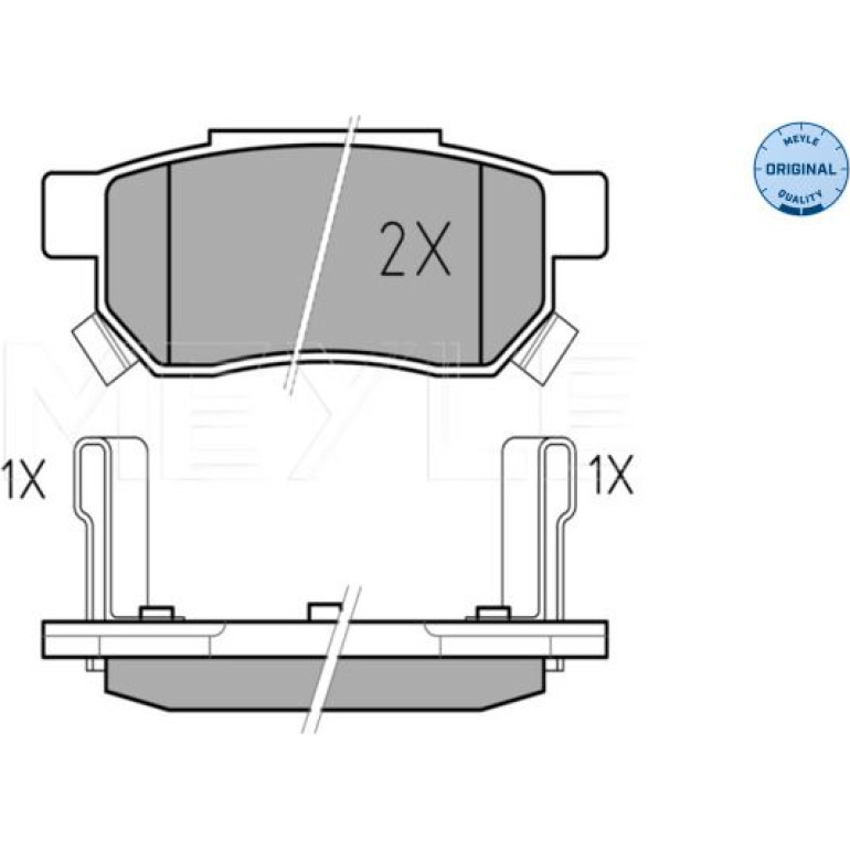 Bremsbelagsatz Honda T. Civic 97- Mit Sensor 025 213 1313/W Bremsbelagsatz Honda T. Civic 97- Mit Sensor 025 213 1313/W