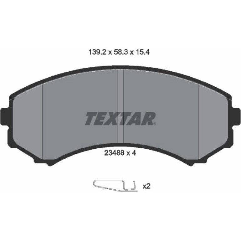 Bremsbelagsatz Mitsubishi P. Pajero 00-/Land Cruiser/Grandis 2348801 Bremsbelagsatz Mitsubishi P. Pajero 00-/Land Cruiser/Grandis 2348801