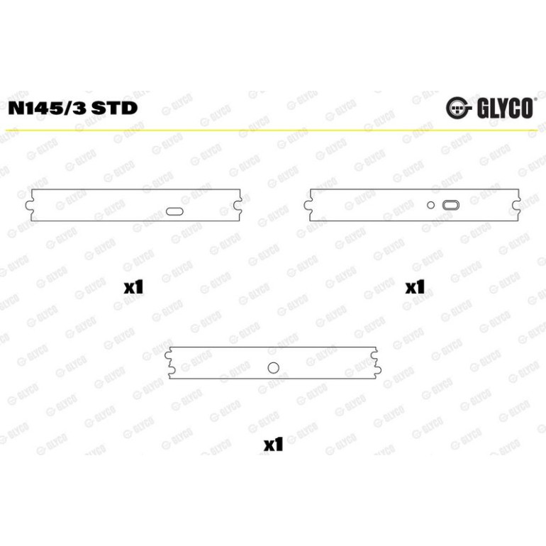 GLYCO Nockenwellenlager N145/3 STD GLYCO Nockenwellenlager N145/3 STD