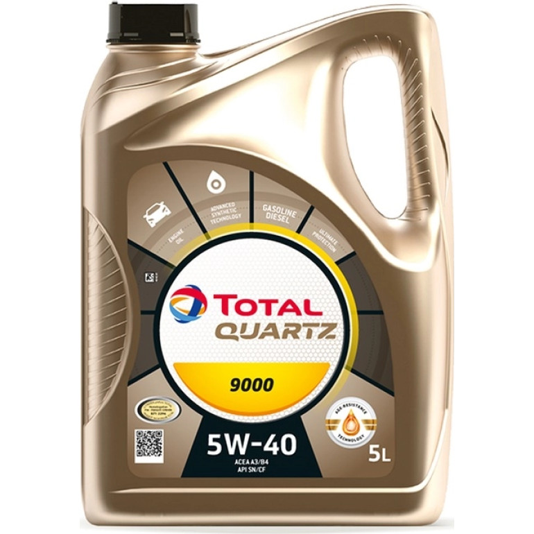 Total Quartz 9000 5W-40 5 Liter 2216273 Total Quartz 9000 5W-40 5 Liter 2216273