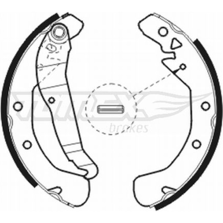 TOMEX brakes Bremsbackensatz TX 20-78 TOMEX brakes Bremsbackensatz TX 20-78