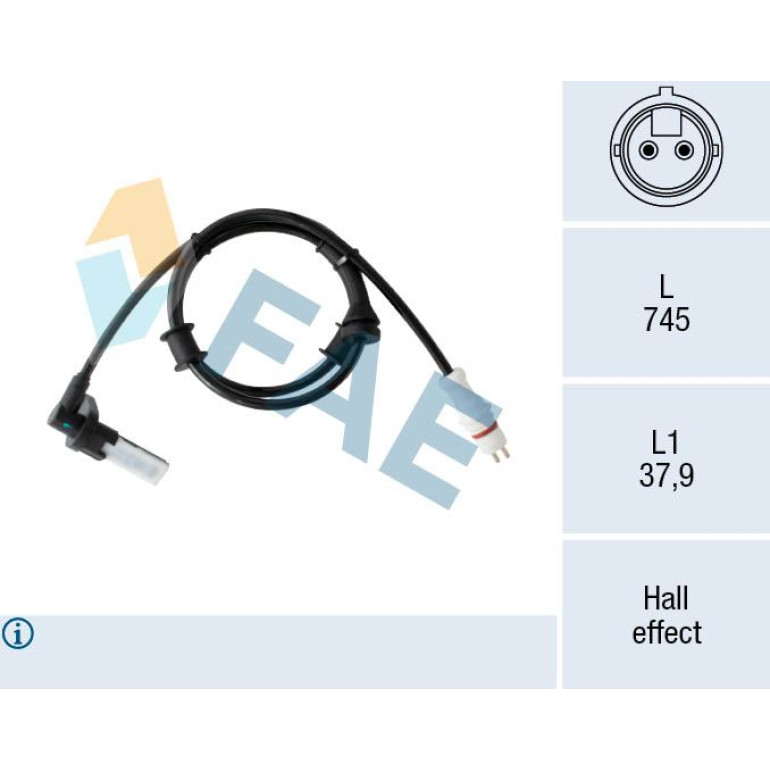 FAE Sensor, Raddrehzahl 78554 FAE Sensor, Raddrehzahl 78554