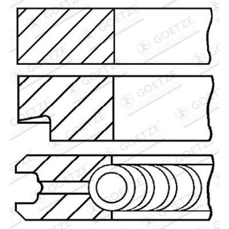 GOETZE ENGINE Kolbenring 08-137600-00 GOETZE ENGINE Kolbenring 08-137600-00