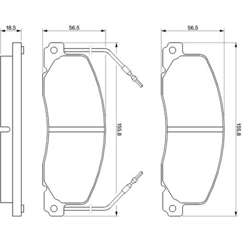 Bosch Bremsbelagsatz 0 986 460 946 Bosch Bremsbelagsatz 0 986 460 946