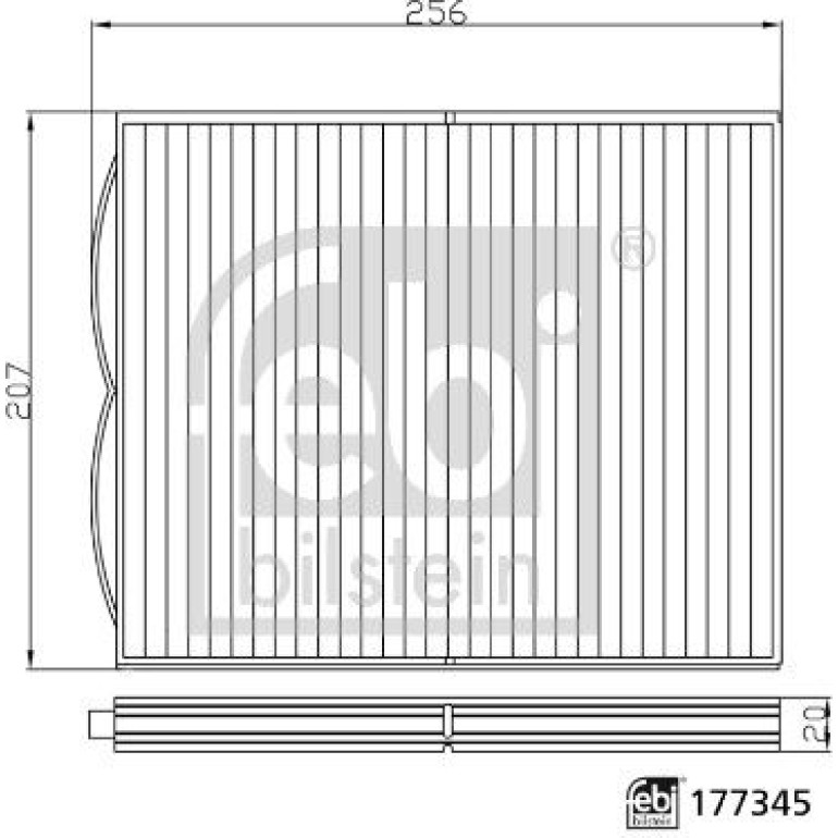 febi Innenraumfilter 177345 febi Innenraumfilter 177345