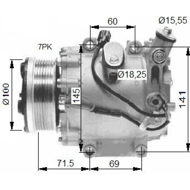 Kompressor, Klimaanlage 32491 Kompressor, Klimaanlage 32491