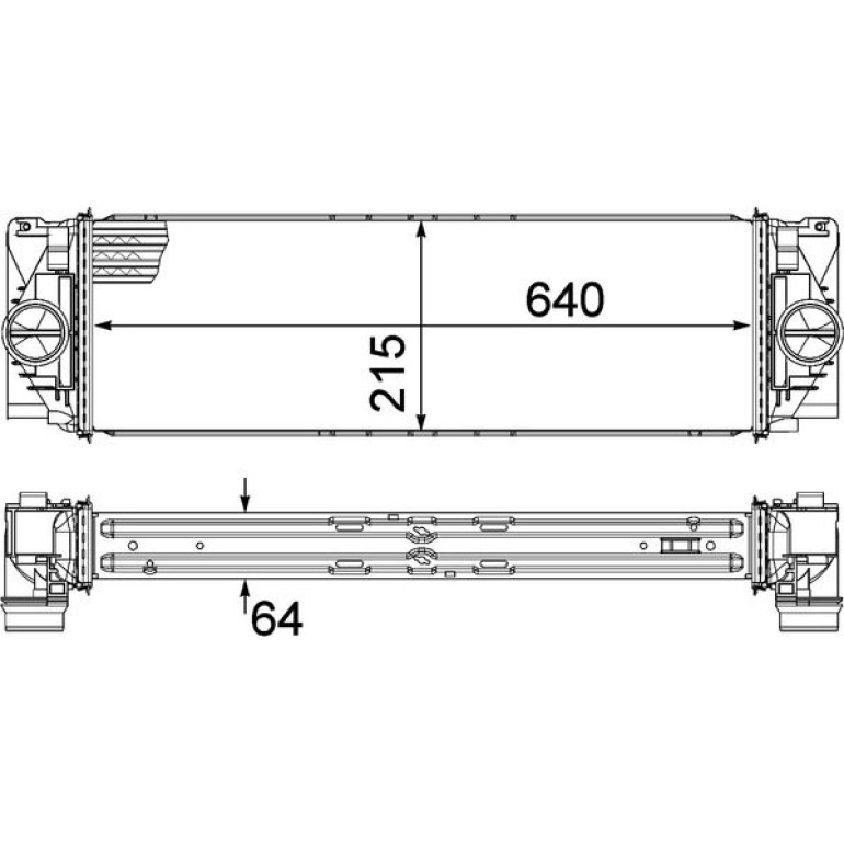 MAHLE Ladeluftkühler CI 368 000P MAHLE Ladeluftkühler CI 368 000P