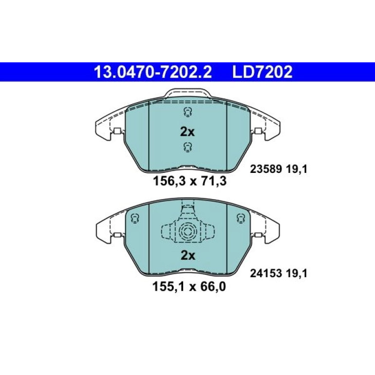 Bremsbelagsatz Peugeot S. 207/208/307/308/3008/Rcz 03- Keramik 13.0470-7202.2 Bremsbelagsatz Peugeot S. 207/208/307/308/3008/Rcz 03- Keramik 13.0470-7202.2