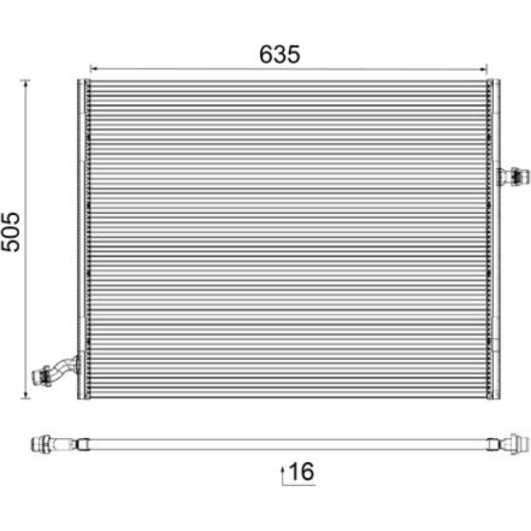 Kühler, Motorkühlung CR 2099 000P Kühler, Motorkühlung CR 2099 000P