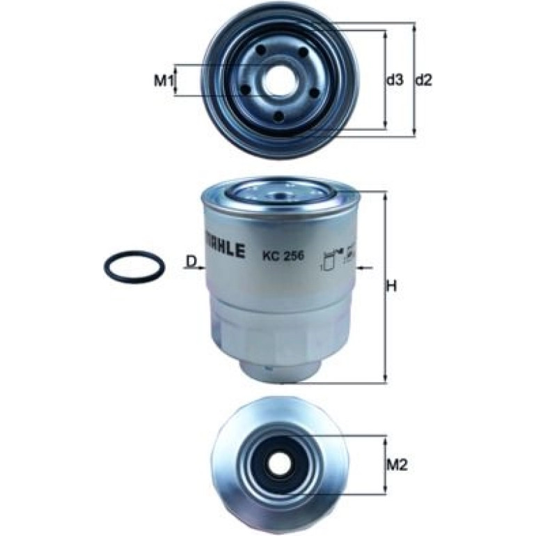 MAHLE Kraftstofffilter KC 256D MAHLE Kraftstofffilter KC 256D