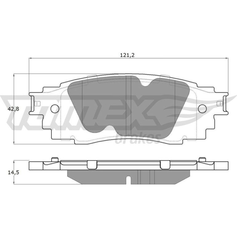 TOMEX brakes Bremsbelagsatz, Scheibenbremse TX 18-98 TOMEX brakes Bremsbelagsatz, Scheibenbremse TX 18-98