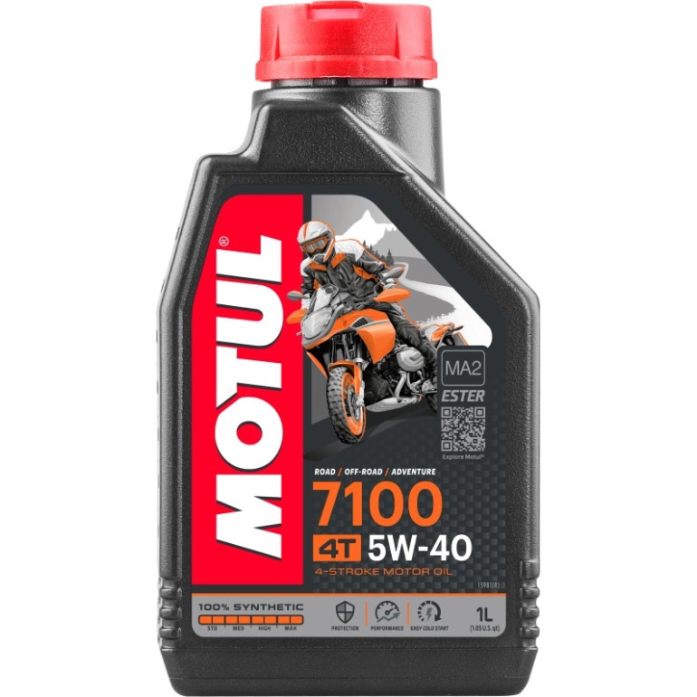 Motul 7100 Road / Off Road /Adventure 4T MA2 5W-40 1 Liter 104086 Motul 7100 Road / Off Road /Adventure 4T MA2 5W-40 1 Liter 104086