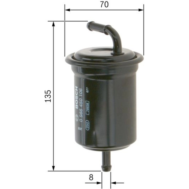 Bosch Kraftstofffilter 0 986 450 106
