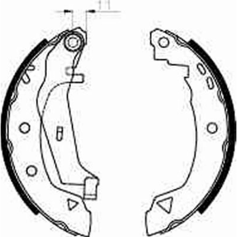 70 461 010 Bremsbacken GS8240 70 461 010 Bremsbacken GS8240