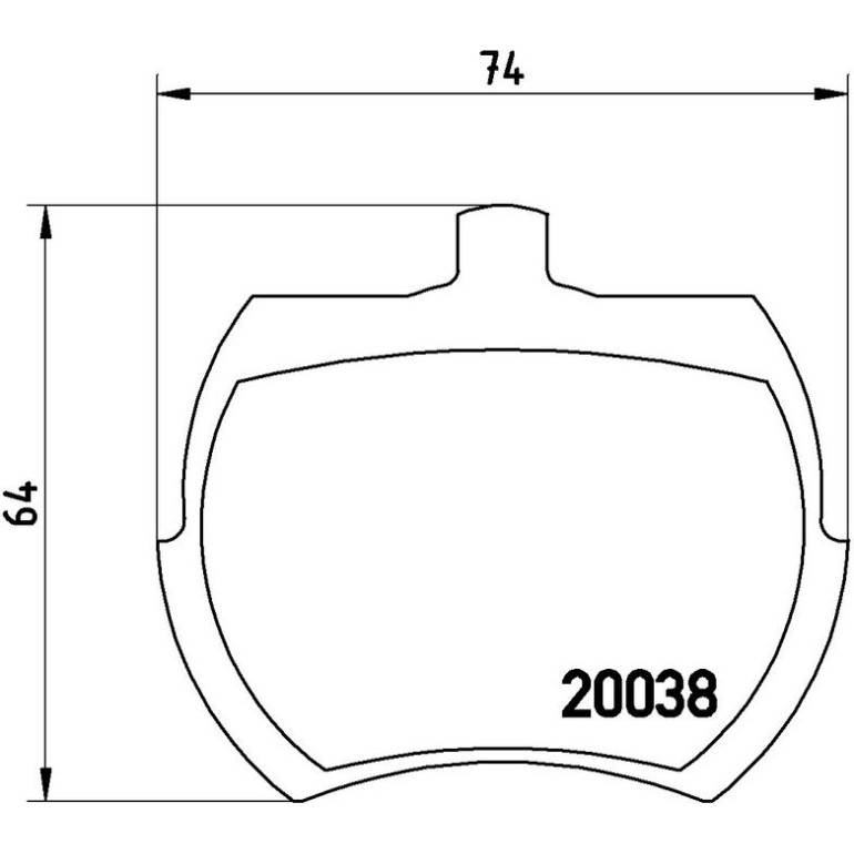 BREMBO Bremsklötze VA P 52 002 BREMBO Bremsklötze VA P 52 002