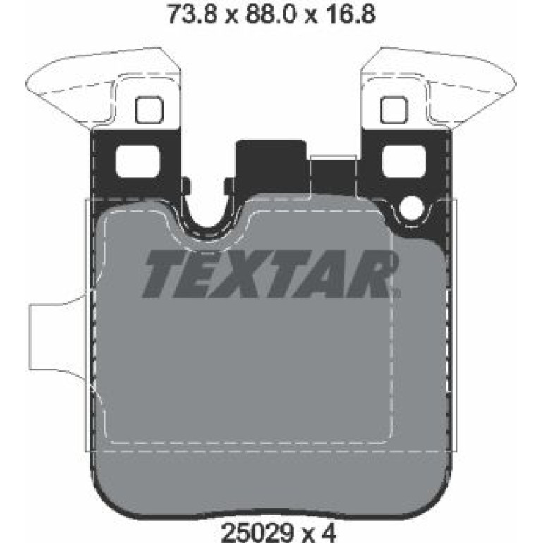 Bremsbelagsatz Bmw T. 2/3/4 3.0 14 2502901 Bremsbelagsatz Bmw T. 2/3/4 3.0 14 2502901