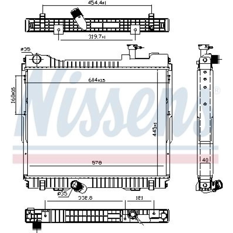Wasserkühler PKW 68742 Wasserkühler PKW 68742