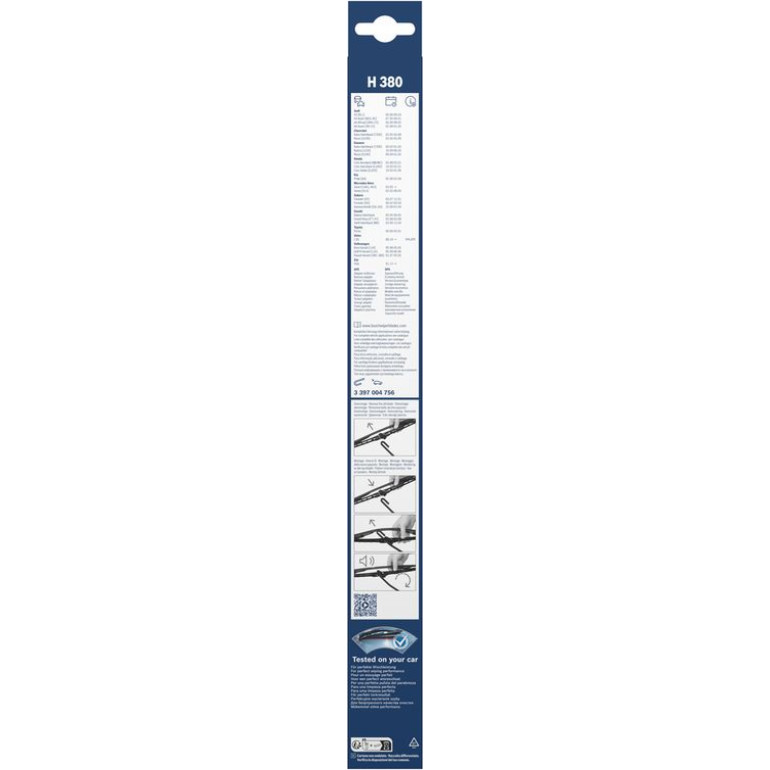 Bosch Wischerblatt H380 3397004756 Bosch Wischerblatt H380 3397004756