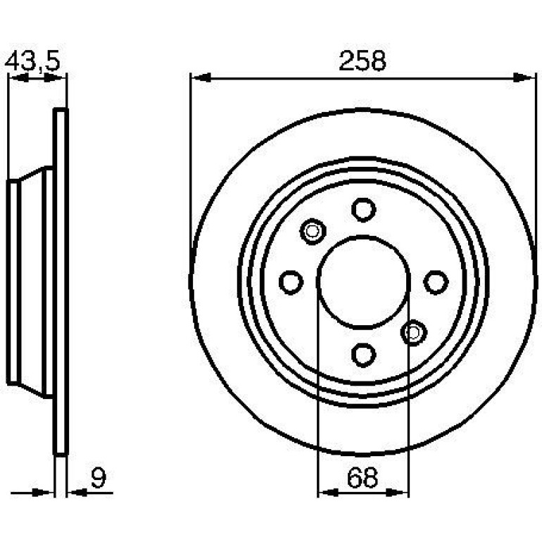 Bremsscheibe HA 0 986 478 374 Bremsscheibe HA 0 986 478 374