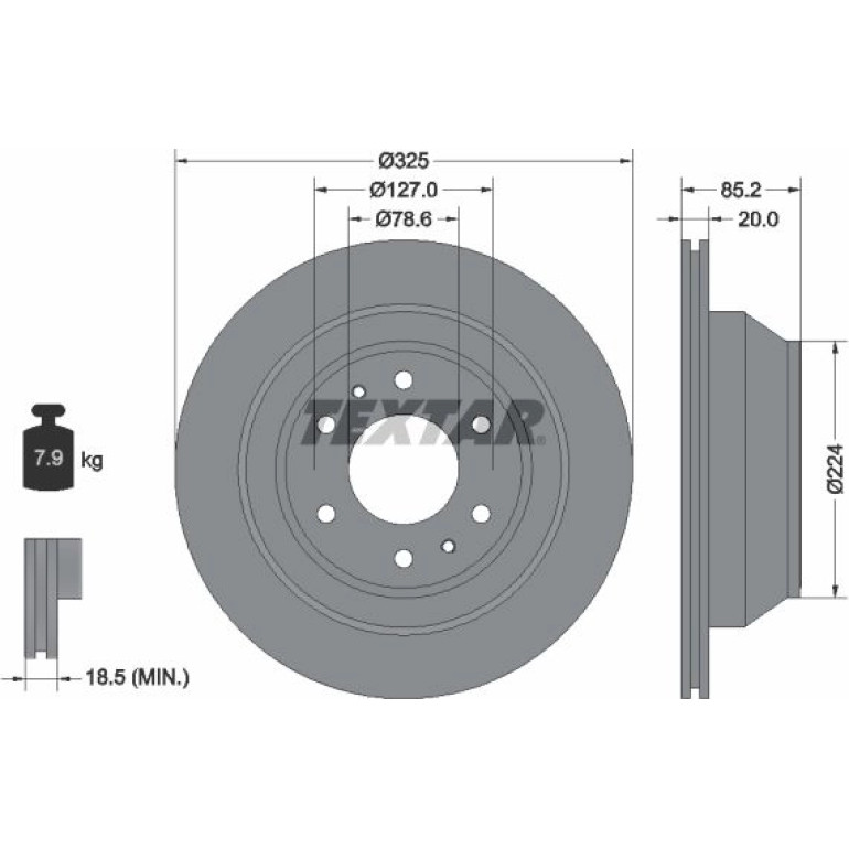 Bremsscheibe Isuzu T. Ascender 4.2-5.3 4Wd 03 92271103 Bremsscheibe Isuzu T. Ascender 4.2-5.3 4Wd 03 92271103