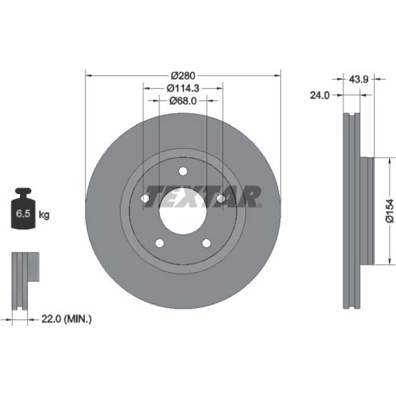 Bremsscheibe 92232205 Bremsscheibe 92232205