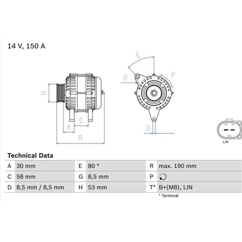 Lichtmaschine 0 986 082 160 Lichtmaschine 0 986 082 160