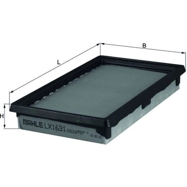 MAHLE Luftfilter LX 1631 MAHLE Luftfilter LX 1631