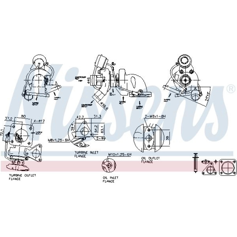 NISSENS Turbolader 93075 NISSENS Turbolader 93075