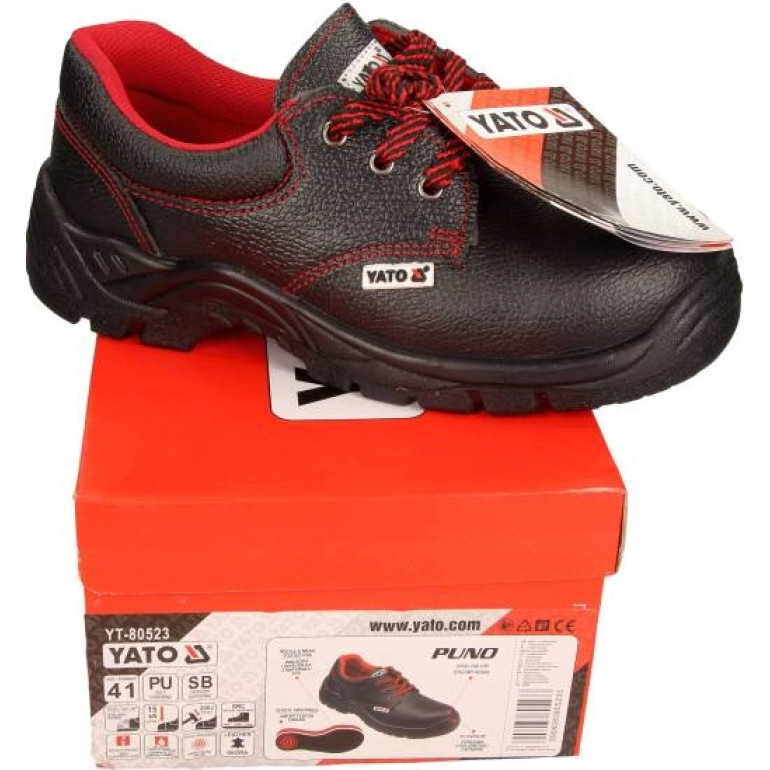 Sicherheitshalbschuh Puno Sb Größe 41 Glattleder YT-80523 Sicherheitshalbschuh Puno Sb Größe 41 Glattleder YT-80523