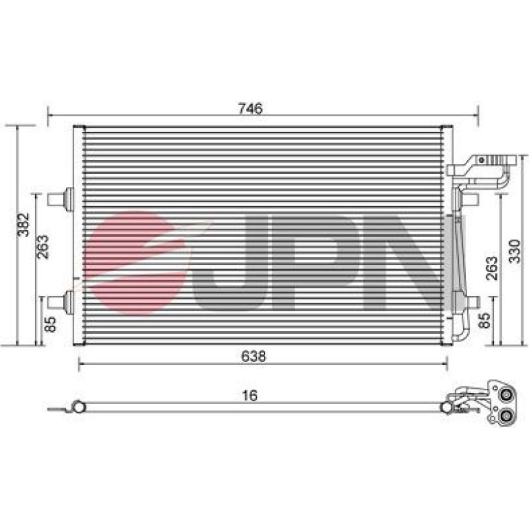 JPN Kondensator, Klimaanlage 60C9147-JPN JPN Kondensator, Klimaanlage 60C9147-JPN