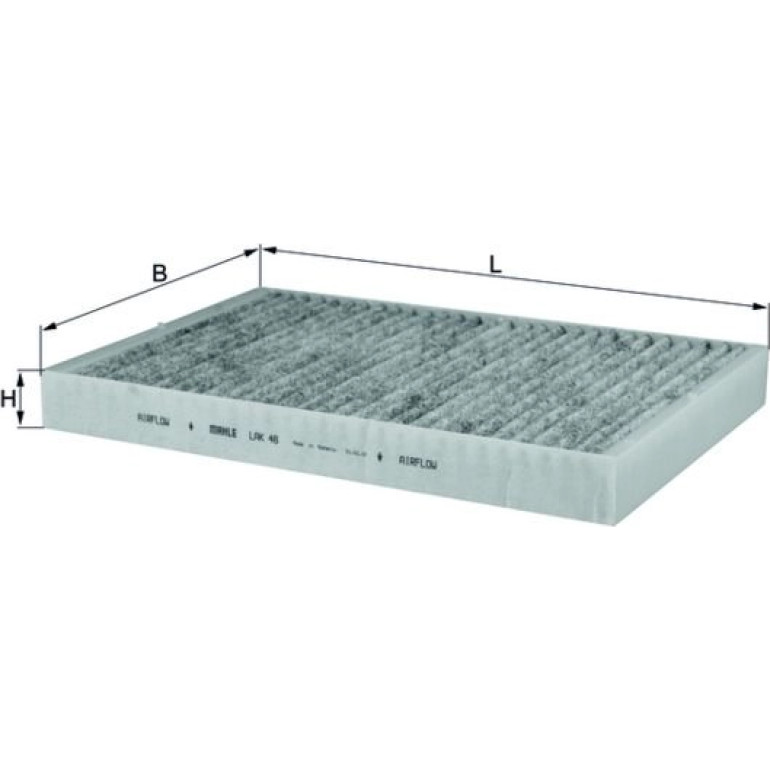 MAHLE Filter, Innenraumluft LAK 46 MAHLE Filter, Innenraumluft LAK 46