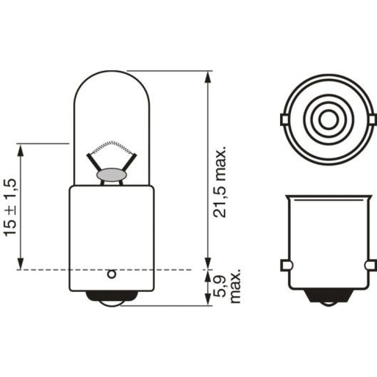 T4W 12V 4W PURE LIGHT 1987302207 T4W 12V 4W PURE LIGHT 1987302207
