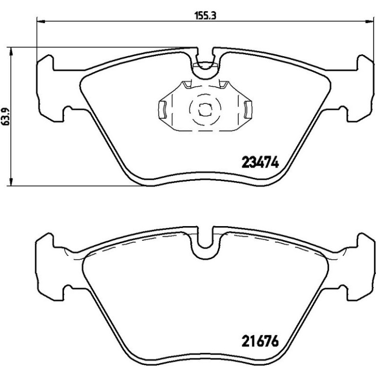 BREMBO Bremsklötze VA P 06 042 BREMBO Bremsklötze VA P 06 042