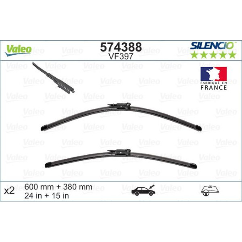 VM397 VALEO Silencio X.TRM Wischer 574388 VM397 VALEO Silencio X.TRM Wischer 574388
