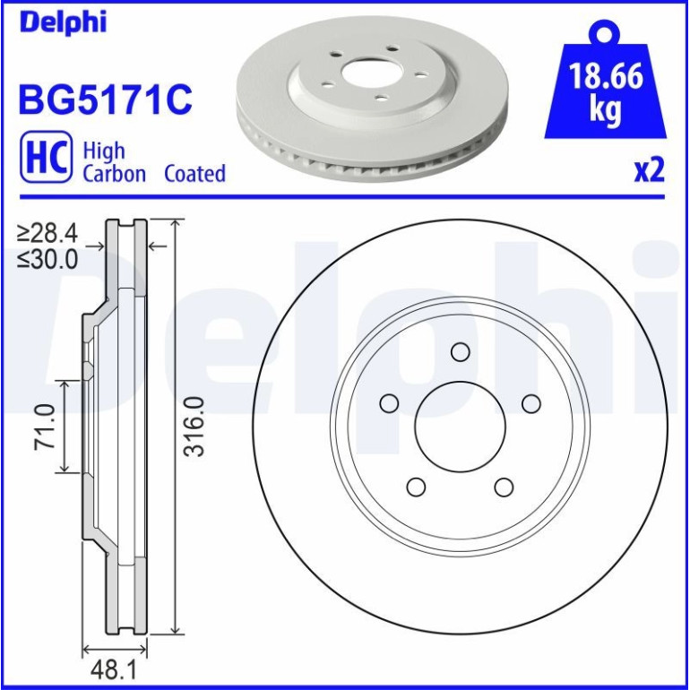 Bremsscheibe BG5171C Bremsscheibe BG5171C