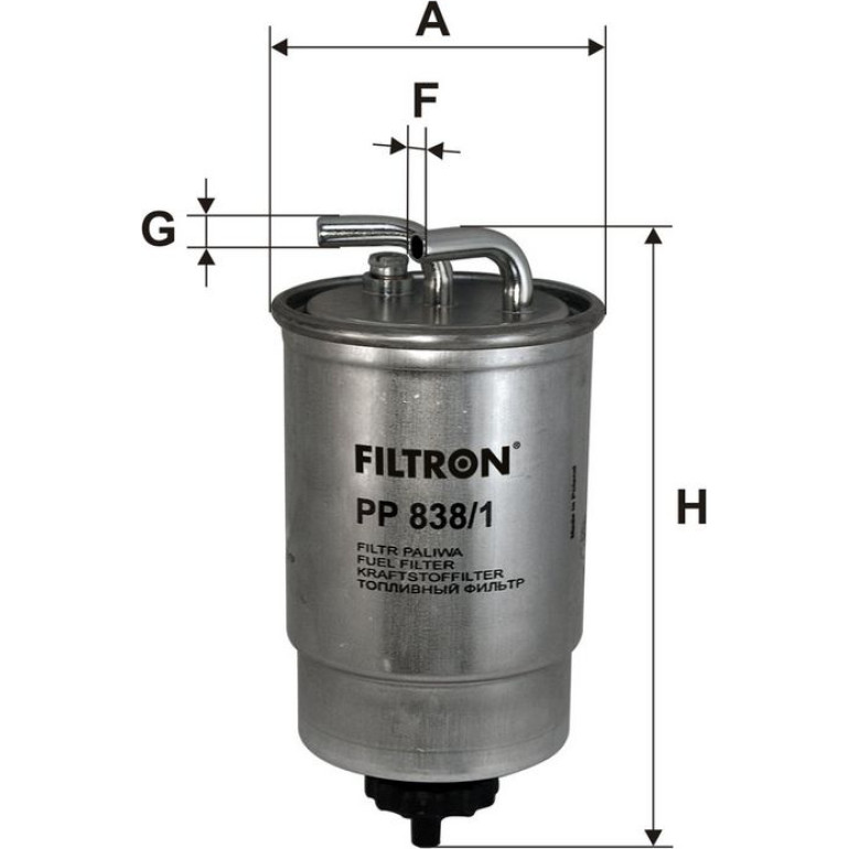 FILTRON Kraftstofffilter PP 838/1 FILTRON Kraftstofffilter PP 838/1