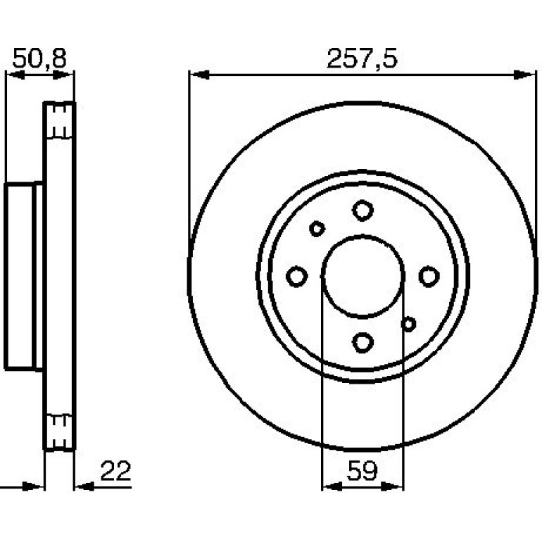 Bremsscheibe VA 0 986 478 512 Bremsscheibe VA 0 986 478 512