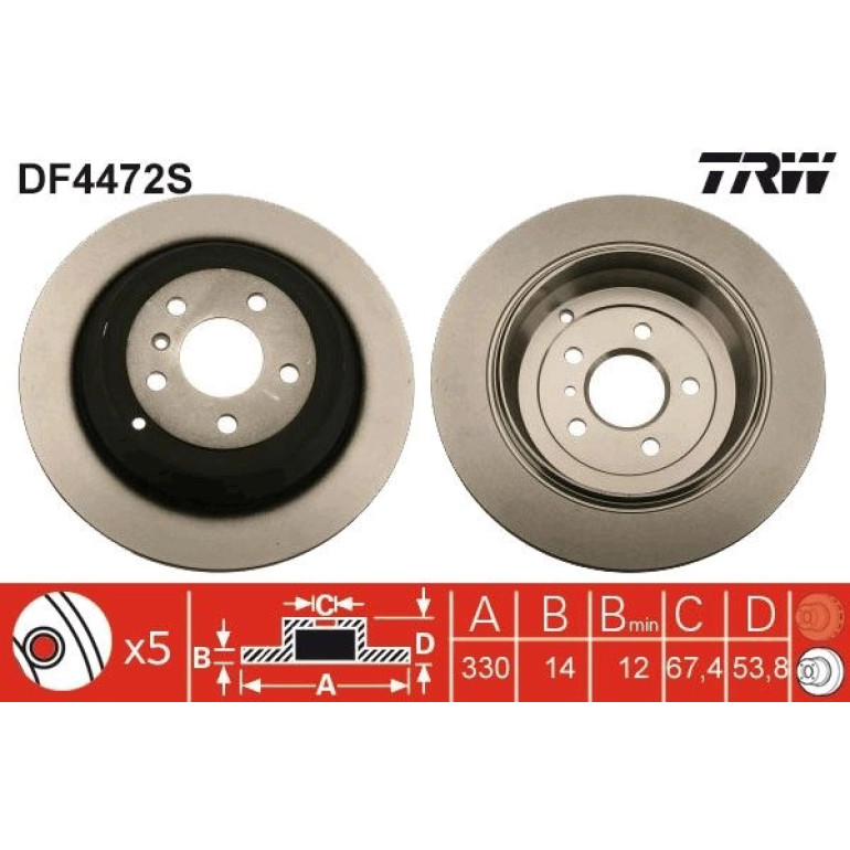 Bremsscheibe Db T. W164/W251 DF4472S Bremsscheibe Db T. W164/W251 DF4472S